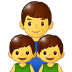 👨‍👦‍👦 family: man, boy, boy display on Samsung